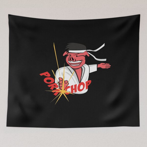 Item preview, Karate pig pork chop gift idea designed and sold by Argentini.
