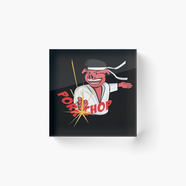 Item preview, Karate pig pork chop gift idea designed and sold by Argentini.