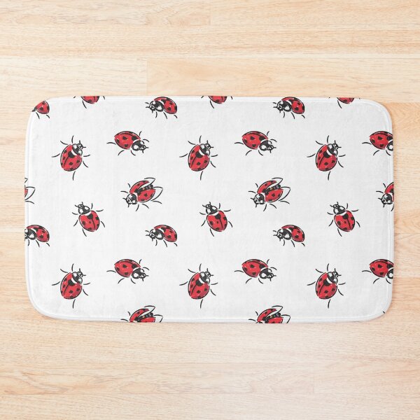 Item preview, Red ladybugs seamless pattern designed and sold by AleksOrel.