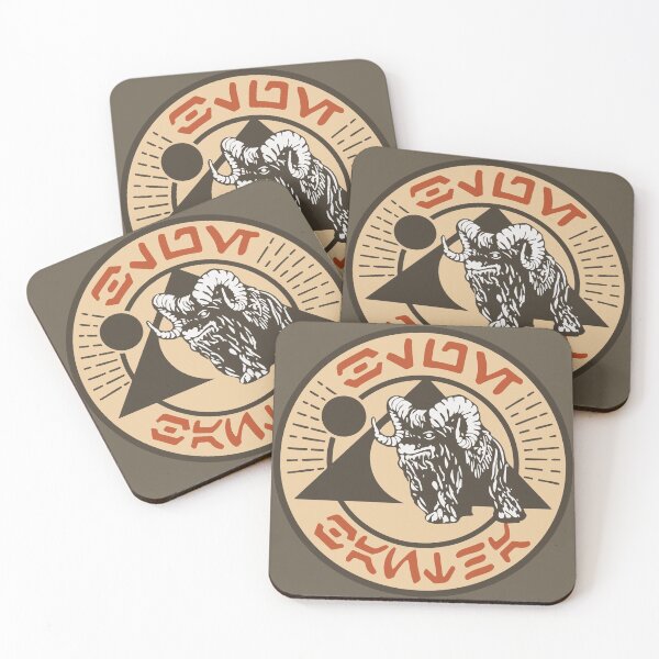 Blue Bantha Oga's Coaster 5/6 Coasters (Set of 4)