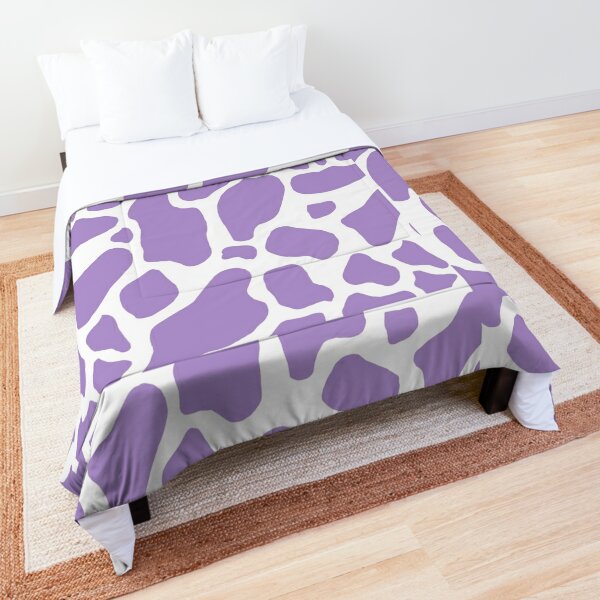 Purple Cow Print Comforter