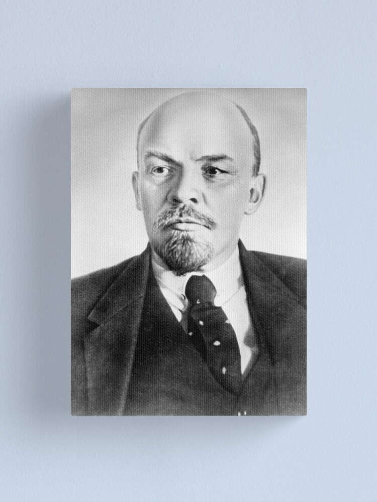 Alternate view of Vladimir Lenin. Vladimir Ilyich Ulyanov, better known by his alias Lenin, was a Russian revolutionary, politician, and political theorist. Canvas Print