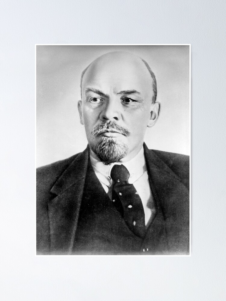 Alternate view of Vladimir Lenin. Vladimir Ilyich Ulyanov, better known by his alias Lenin, was a Russian revolutionary, politician, and political theorist. #VladimirLenin #Lenin Poster