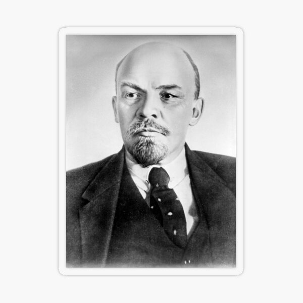 Vladimir Lenin. Vladimir Ilyich Ulyanov, better known by his alias Lenin, was a Russian revolutionary, politician, and political theorist. Transparent Sticker