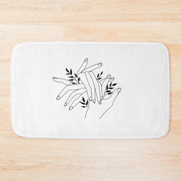 Item preview,  Line hands  drawing. Hands icon. hands  illustration. Minimalist print. Romantic illustration. Hands  together. Black and white wall Art designed and sold by OneLinePrint.
