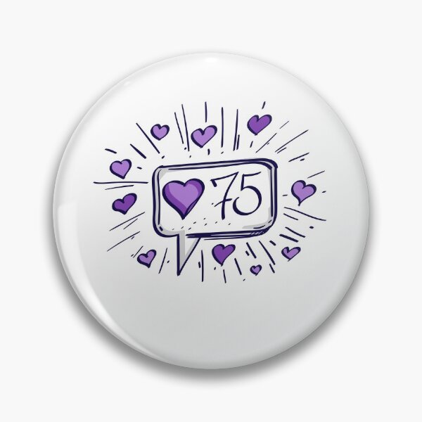 Item preview, 75 Likes Speech Bubble designed and sold by MisterGooseShop.
