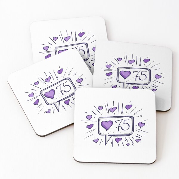 Item preview, 75 Likes Speech Bubble designed and sold by MisterGooseShop.