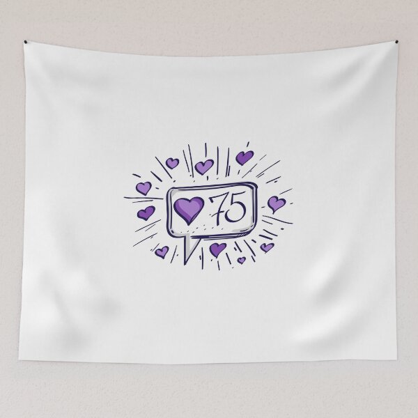 Item preview, 75 Likes Speech Bubble designed and sold by MisterGooseShop.