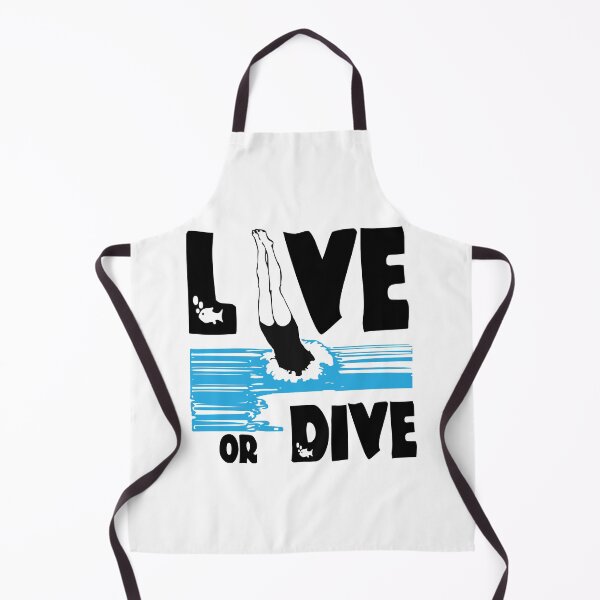 Item preview, Live Or Dive, WIth Diver Diving Into Water designed and sold by 4AllTimes.