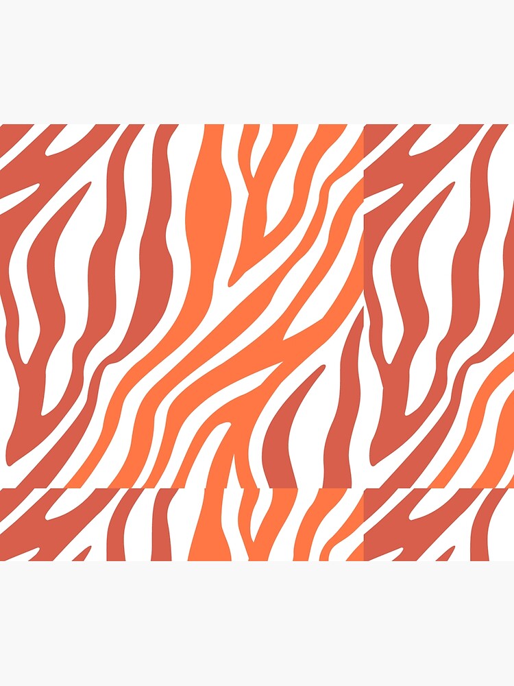 orange zebra print top