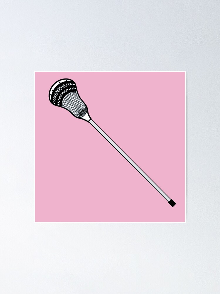 Lacrosse Sticks Pink Sports Girl Power Poster for Sale by