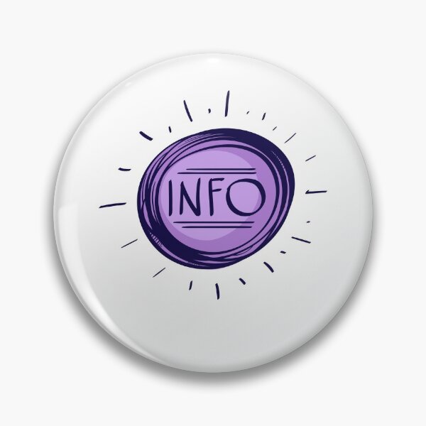 Item preview, Purple Info Bubble designed and sold by MisterGooseShop.