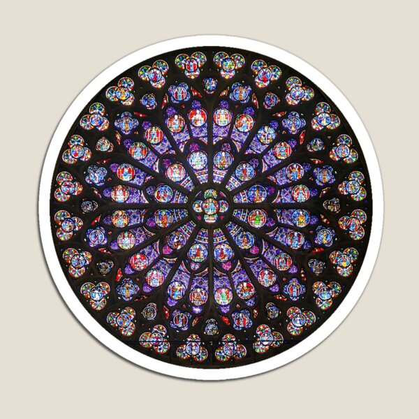 Notre Dame Rose Window Magnet