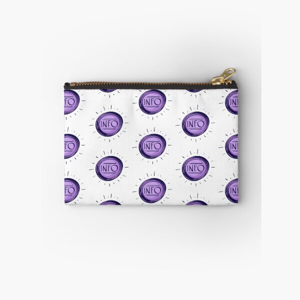 Item preview, Purple Info Bubble designed and sold by MisterGooseShop.