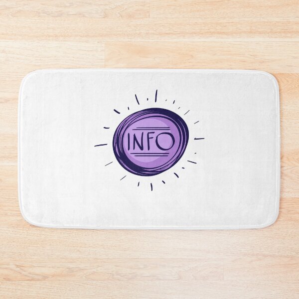 Item preview, Purple Info Bubble designed and sold by MisterGooseShop.