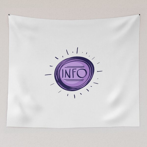 Item preview, Purple Info Bubble designed and sold by MisterGooseShop.