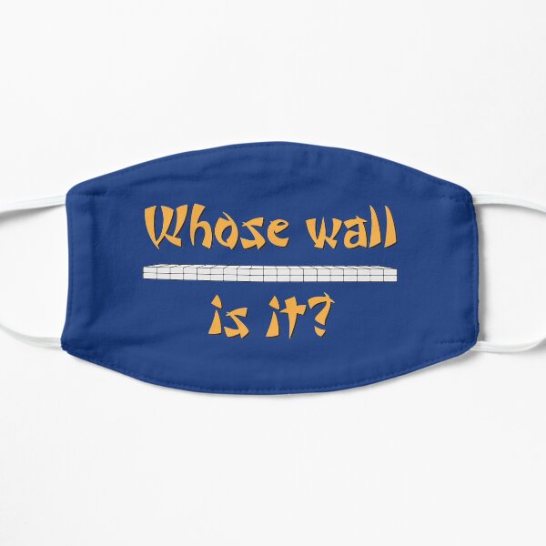 Mahjongg - Whose wall is it? Flat Mask