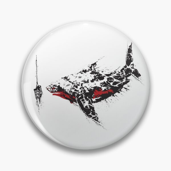 Item preview, The Ancient Predator Megaladon - Black Splatter designed and sold by OthersidePrints.