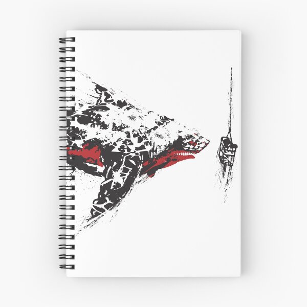 Item preview, The Ancient Predator Megaladon - Black Splatter designed and sold by OthersidePrints.
