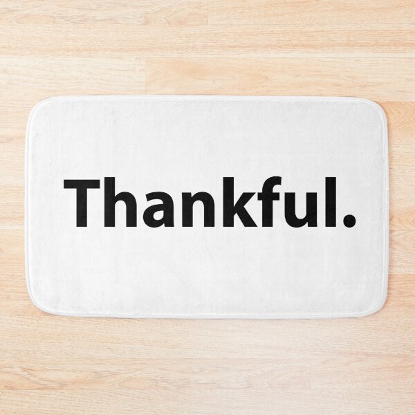 Item preview, Thankful Simple Text Positivity designed and sold by TravelScientist.