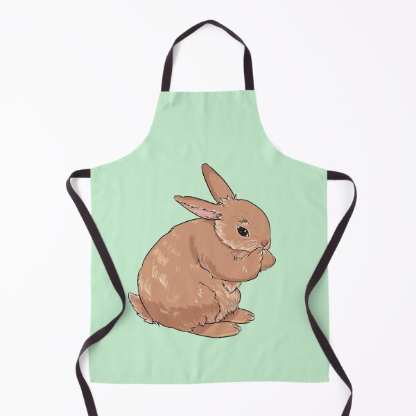 Item preview, Brown Bunny Washing Face designed and sold by ArtbyLinnea.