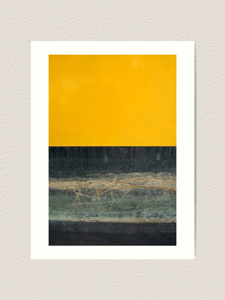 Alternative Ansicht von Gelb auf Blau Kunstdruck