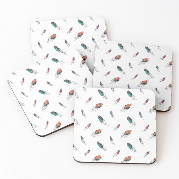 Item preview, Colorful feathers pattern designed and sold by AleksOrel.