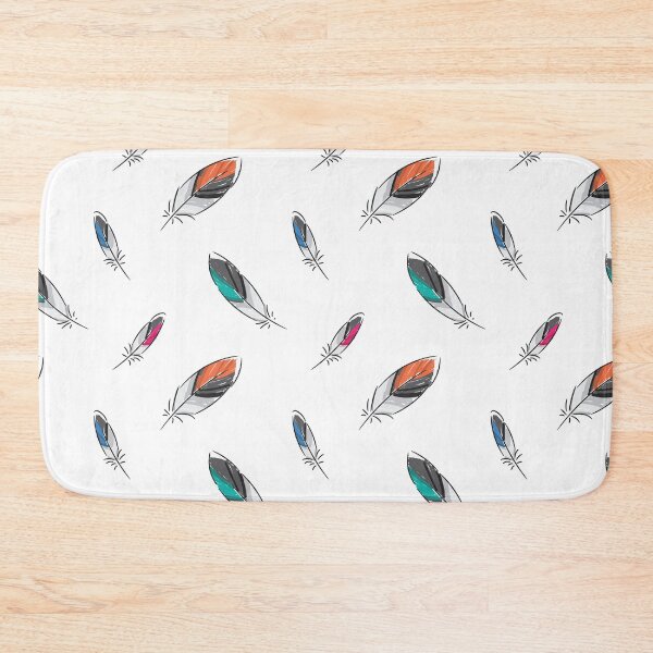 Item preview, Colorful feathers pattern designed and sold by AleksOrel.