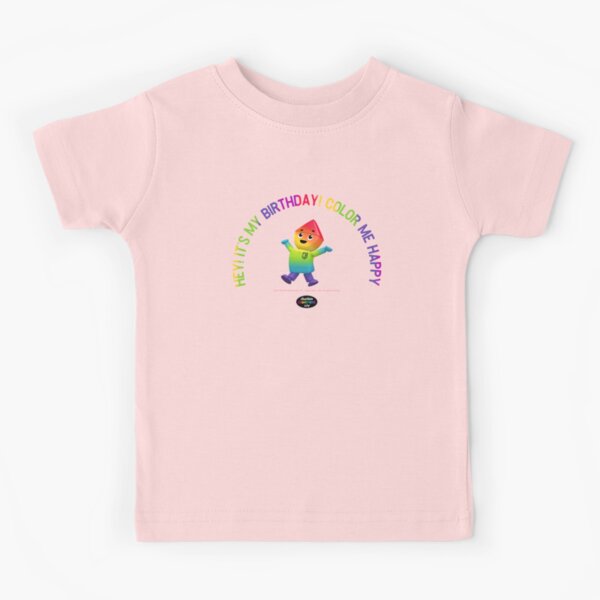 Charlie's Colorforms City - Color Me Happy Kids T-Shirt