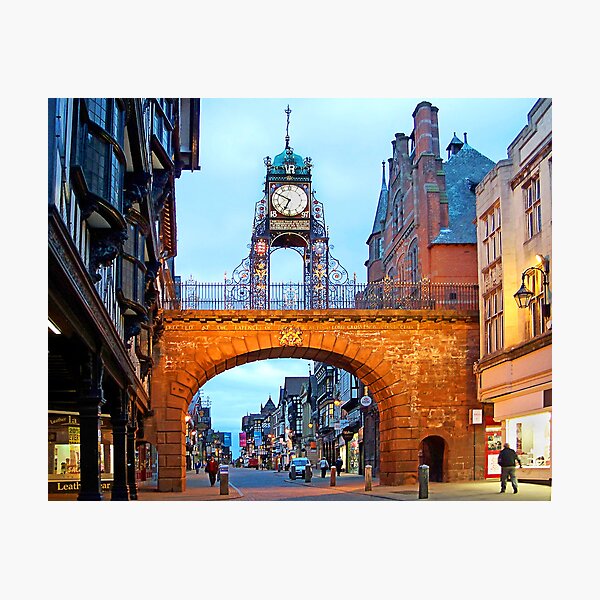 Grosvenor Clock Chester Photographic Print