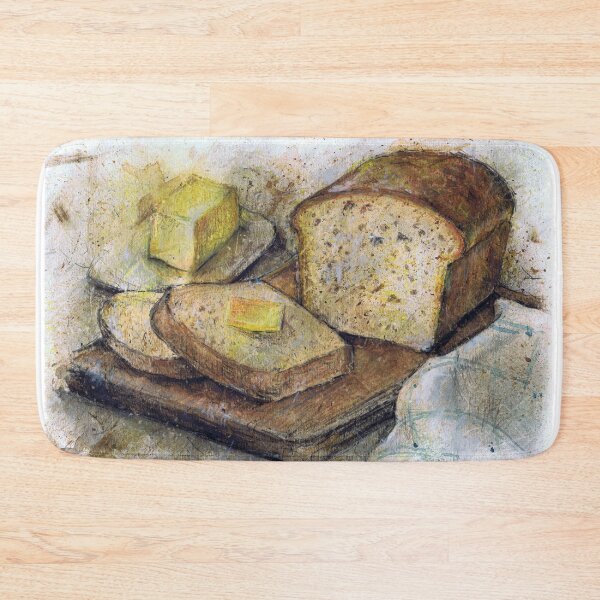 Item preview, Homemade bread and butter Illustration designed and sold by cloudeddreams.