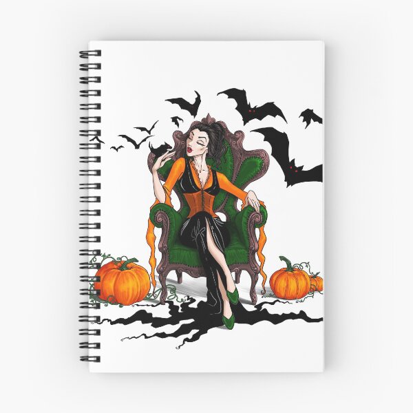 Item preview, Crazy Bat Witch, Brunette in Orange designed and sold by Brina Williamson.