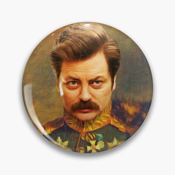 Item preview, Ron Swanson Old Timey Portrait Painting (Parks & Rec) designed and sold by uselessnyc.