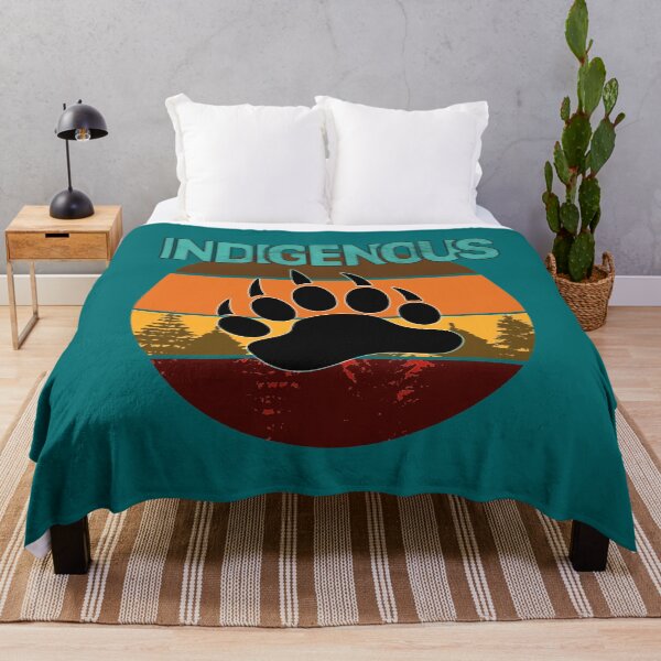 Item preview, Retro Style Indigenous Bear Paw designed and sold by CarrieTDesigns.