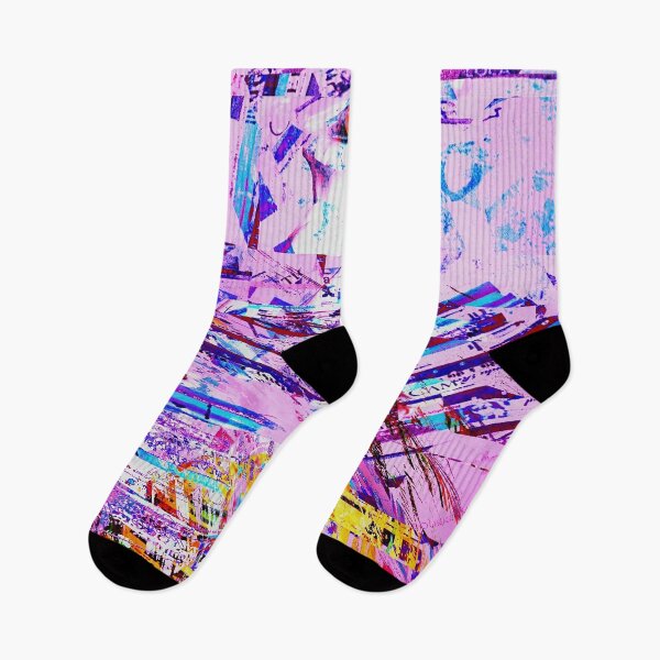 Aperçu de l'œuvre Motif abstrait rose glitch créée et vendue par royalblewitup.