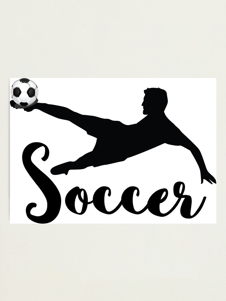 kicking soccer silhouette