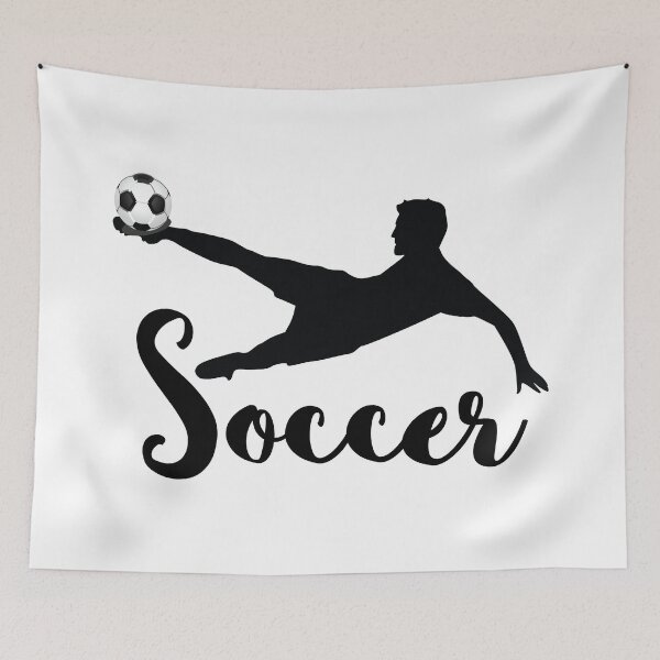 Item preview, Soccer, With Silhouette Of Person Scissor Kicking Soccer Ball designed and sold by 4AllTimes.