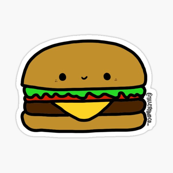 Burger Sticker