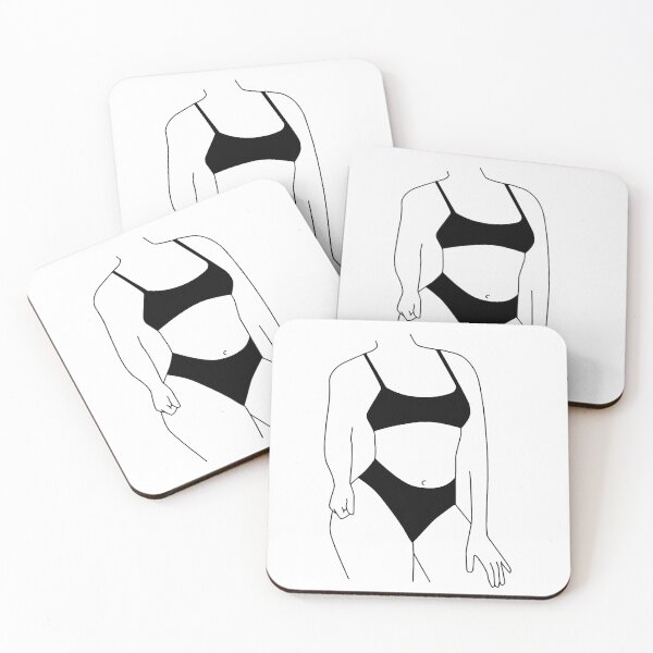 Item preview, Bikini Girl Minimalist Art designed and sold by HybridoStore.