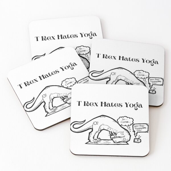 Item preview, T Rex hates Yoga designed and sold by Iambellanova.