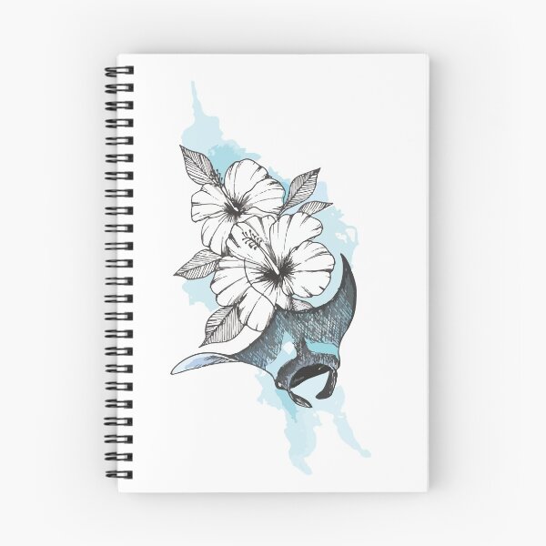Item preview, Manta Ray With Flowers | Manta and Hibiscus designed and sold by EPOOCH.