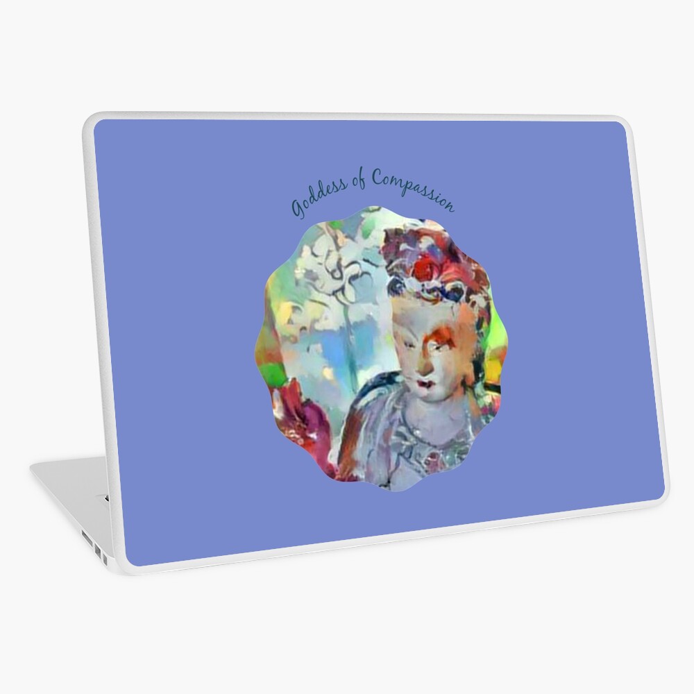 Goddess of Compassion-Kuan Yin-Guanyin- Guan Yin-Buddhist Laptop Skin
