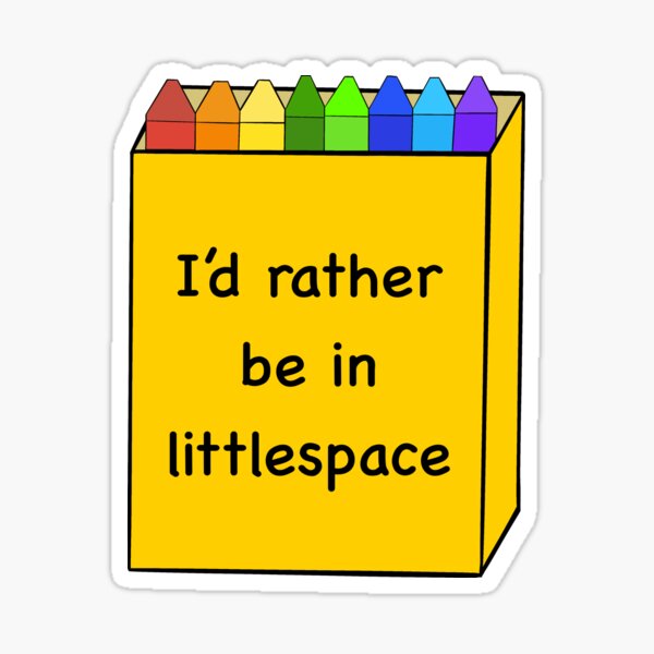 Item preview, I'd Rather Be in Littlespace Crayon Box designed and sold by ukuleleboyy.
