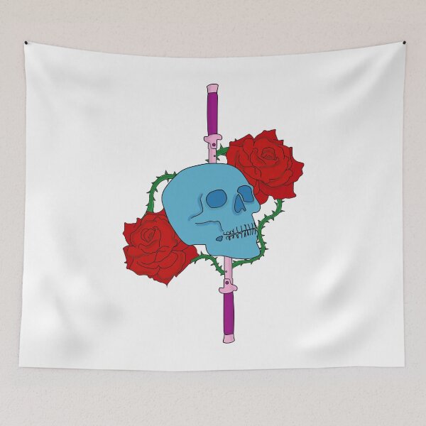Item preview, knifes skulls roses designed and sold by Ray Loka.