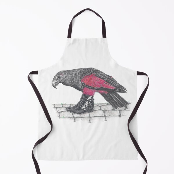 Item preview, Dracula parrot in skull buckle boots designed and sold by JimsBirds.