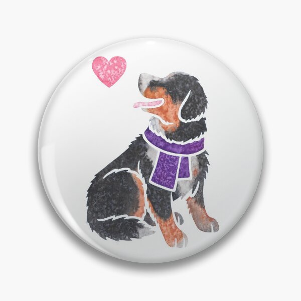 Item preview, Watercolour Bernese Mountain dog designed and sold by animalartbyjess.