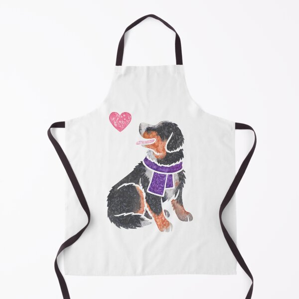 Item preview, Watercolour Bernese Mountain dog designed and sold by animalartbyjess.