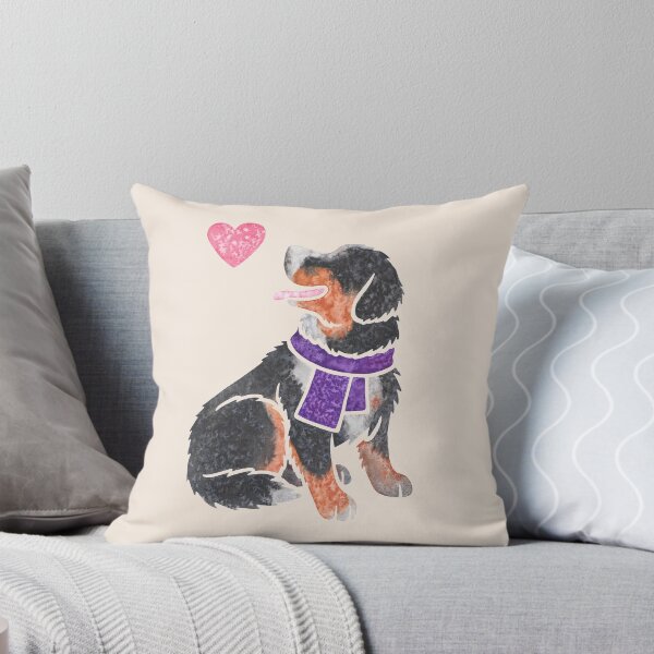 Item preview, Watercolour Bernese Mountain dog designed and sold by animalartbyjess.
