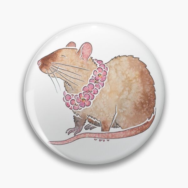 Item preview, Watercolour pet rat (siamese) designed and sold by animalartbyjess.