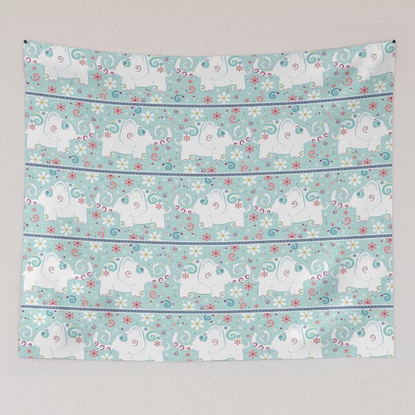 Item preview, Decorated White Elephants on Parade Pattern designed and sold by wasootch.
